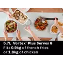 Instant Vortex Plus ClearCook OdorErase Acier inoxydable 5,7 litres (6 pintes) [Deuxième chance]