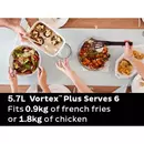 Friteuse à air Instant Vortex Plus ClearCook OdorErase 5,7 L (acier inoxydable)