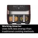 Friteuse à air Instant Vortex Plus Dual ClearCook 7,6 L (acier inoxydable)