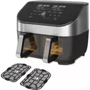 Friteuse à air Instant Vortex Plus Dual ClearCook 7,6 L (acier inoxydable)