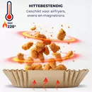Doublures en papier pour friteuse à air Ziva carrées de 20 cm (250 pièces)