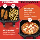 Friteuse à air Instant Vortex VersaZone 8,5 L (noir)