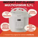 Multicuiseur Instant Pot Classic 5,7 L au sel de mer blanc