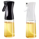 Ziva Oil Spray Bottle Glass 220ml - Pack of 2 - White + Black