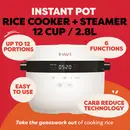 Cuiseur à riz, mijoteuse et cuiseur vapeur Instant Pot 2,8 L
