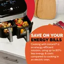 Friteuse à air Instant Vortex Plus Dual ClearCook 7,6 L (acier inoxydable)