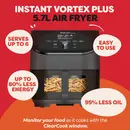 Friteuse à air Instant Vortex Plus ClearCook 5,7 L (noir)