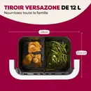 Friteuse à air chaud Instant Pot Vortex Versazone 12 L, couleur sel de mer, blanche