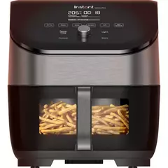 Friteuse à air Instant Vortex Plus ClearCook OdorErase en acier inoxydable de 5,7 litres (6 pintes)