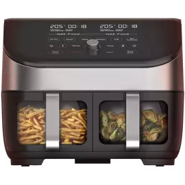Friteuse à air Instant Vortex Plus Dual ClearCook 7,6 L (acier inoxydable)