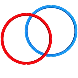 Joint d'étanchéité pour Instant Pot de 3 litres (lot de 2, rouge, bleu)