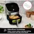 Friteuse à air Instant Vortex Plus ClearCook OdorErase en acier inoxydable de 5,7 litres (6 pintes)
