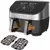 Friteuse à air Instant Vortex Plus Dual ClearCook 7,6 L (acier inoxydable)