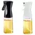 Bouteille de pulvérisation d'huile Ziva en verre 220 ml (noir)