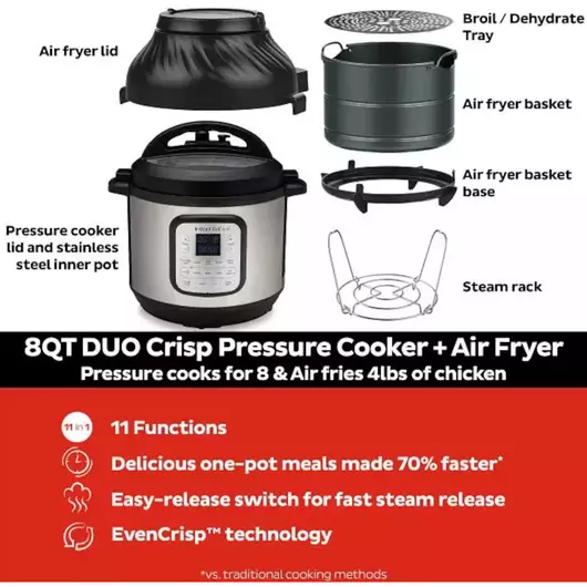 Multicuiseur Instant Pot Duo Crisp 5,7 L
