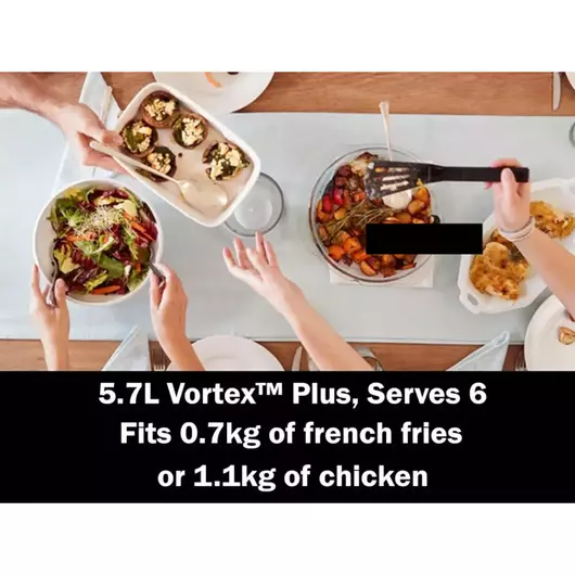 Friteuse à air Instant Vortex Plus ClearCook 5,7 L (noir)