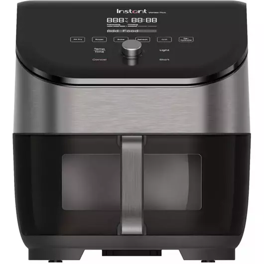 Friteuse à air Instant Vortex Plus ClearCook OdorErase en acier inoxydable de 5,7 litres (6 pintes)
