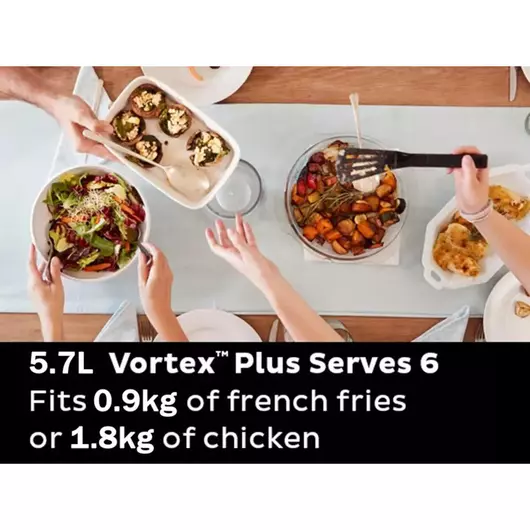 Friteuse à air Instant Vortex Plus ClearCook OdorErase en acier inoxydable de 5,7 litres (6 pintes)