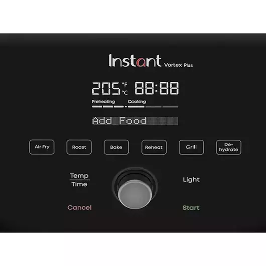 Friteuse à air Instant Vortex Plus ClearCook OdorErase en acier inoxydable de 5,7 litres (6 pintes)