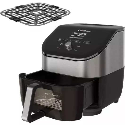 Friteuse à air Instant Vortex Plus ClearCook OdorErase en acier inoxydable de 5,7 litres (6 pintes)