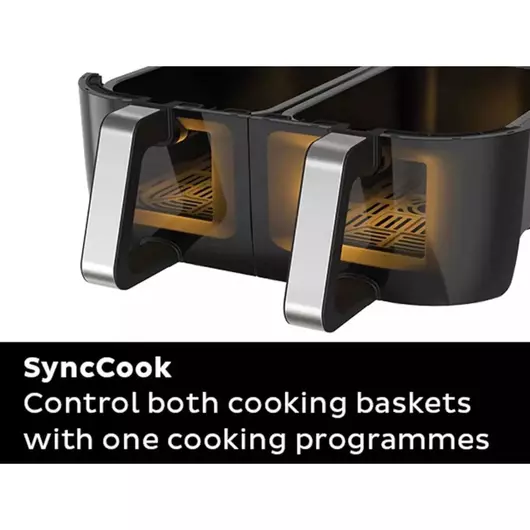Friteuse à air Instant Vortex Plus Dual ClearCook 7,6 L (acier inoxydable)