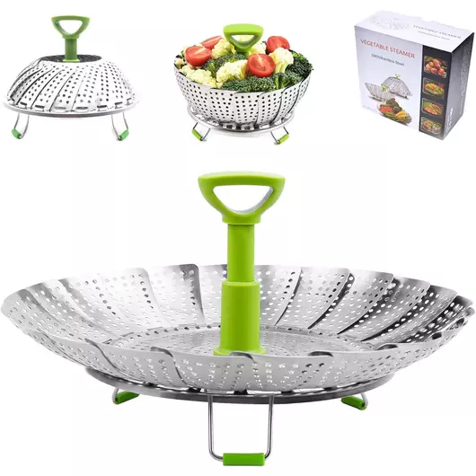 Grille à vapeur pliable en acier inoxydable Ziva