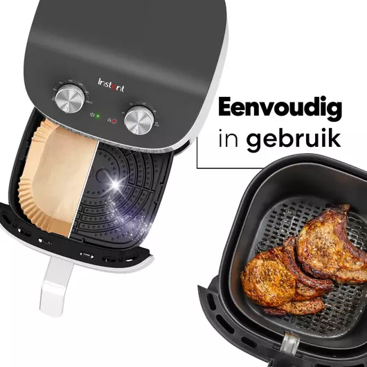Doublures en papier pour friteuse à air Ziva carrées de 20 cm (250 pièces)