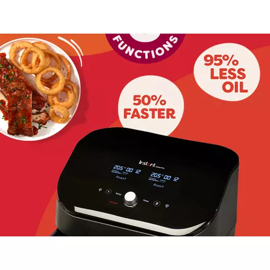 Friteuse à air Instant Vortex Plus Dual ClearCook 7,6 L (noir)