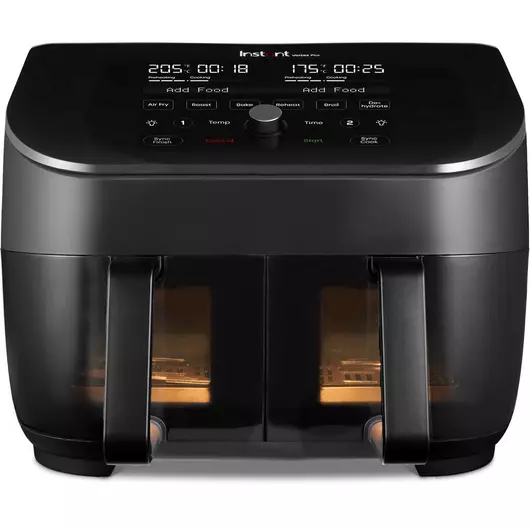 Friteuse à air Instant Vortex Plus Dual ClearCook 7,6 L (noir)