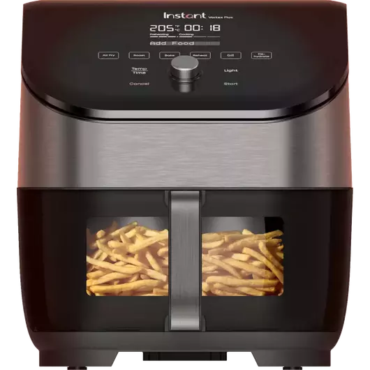 Friteuse à air Instant Vortex Plus ClearCook OdorErase 5,7 L (acier inoxydable)