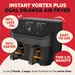 Friteuse à air Instant Vortex Plus Dual ClearCook 7,6 L (noir)