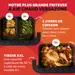 Friteuse à air chaud Instant Pot Vortex Versazone 12 L, noire